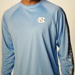 Columbia collegiate PFG long sleeve shirt North Carolina Tar Heels shirt